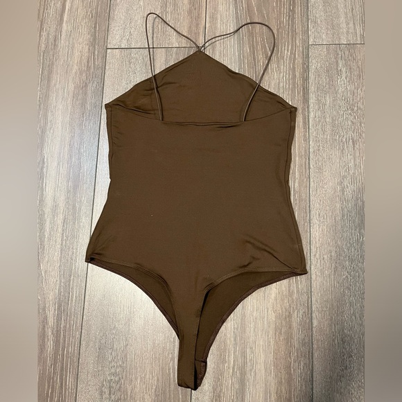 [2for$10] H&M Brown Jersey Thong Bodysuit - MEDIUM - Picture 5 of 8